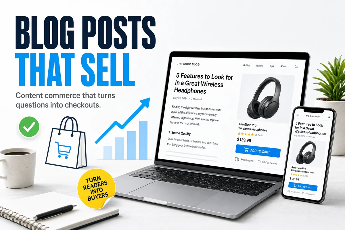 Content Commerce: Blog Posts That Actually Sell Products