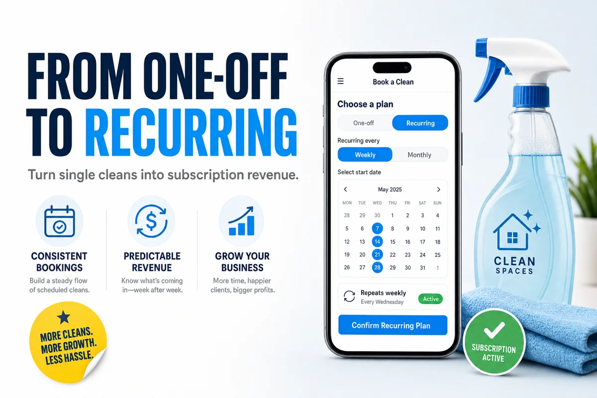 From One-Off Cleans to Recurring Revenue — Engineered From the Website Up